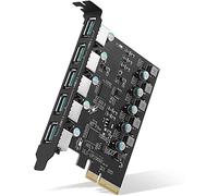 Accessoires électroniques Carte PCI-E vers USB 3.2, carte d'extension 5 ports, carte mère USB PCIe for PC de bureau, prise en charge de Windows 7/8/10 Linux Appareils électroniques