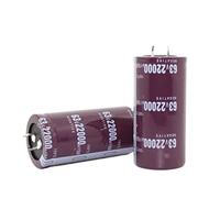 Accessoires électroniques Condensateur électrolytique 1 pièces 63V 22000UF 22000UF 63V Condensateurs électrolytiques haute fréquence Volume: 35X50MM 35X60MM Appareils électroniques