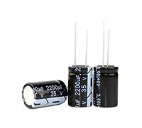 Accessoires électroniques Condensateur électrolytique 10PCS Condensateur électrolytique en aluminium d'origine 2200UF 16V 25V 35V 50V 63V 80V Plug-in Multi Specification 2200UF 18 * 35 16 * 25MM Appar