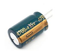 Accessoires électroniques Condensateur électrolytique 4-50 pièces/lot 16 * 25 ou 18 * 25mm P55 35v 4700UF condensateur électrolytique en aluminium 4700UF35V 20% Appareils électroniques (Size : 10pcs)