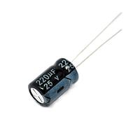 Accessoires électroniques Condensateur électrolytique 50 pièces 25 V 220 UF 25 V 220 UF condensateur électrolytique en aluminium 25 V/220 UF taille 8*12 MM condensateur électrolytique Appareils électr