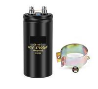Accessoires électroniques Condensateur électrolytique à boulon 63V47000UF 50x105mm CD136 Condensateurs à vis CE105℃ avec support 2000Heures 1Pcs Appareils électroniques