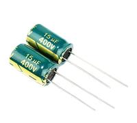 Accessoires électroniques Condensateur électrolytique en aluminium 100PCS 400V / 15 UF 400V 15UF Kapasitor électrolytique Taille 10 * 17 10 × 13 13 * 17 8 × 16 MM Appareils électroniques (Size : 400V