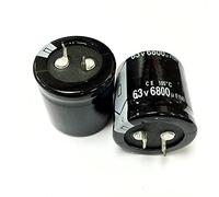 Accessoires électroniques Condensateur électrolytique en aluminium 6800UF 63V 63V6800UF 30 * 30MM Appareils électroniques (Size : 12PCS)
