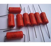 Accessoires électroniques Condensateur sans électrode à Film d'étain, 200V, 0.1uF, rouge Antique, 1 pièce Appareils électroniques