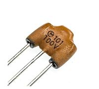 Accessoires électroniques Condensateurs 10 pièces 100V 100pF 6A condensateur de filtre à trois bornes filtre de bruit statique DIP Original Appareils électroniques