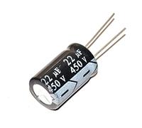Accessoires électroniques Condensateurs 10 pièces 450V 22UF 22UF 450V condensateur électrolytique en aluminium 450 V/22 UF taille 13 * 21mm condensateur électrolytique Appareils électroniques