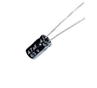 Accessoires électroniques Condensateurs 100 pièces 63v47UF 6x11mm Condensateurs Électrolytiques En Aluminium 47uf/63v 63v47mf 47mf63v 63v 47uf 63wv 63vdc 47MFD Appareils électroniques