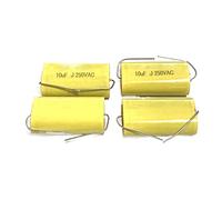 Accessoires électroniques Condensateurs 10PCS Condensateur Sans Électrode Audio Axial 250V 1UF 1.5 1.8 2.2 2.7 3.3 4 4.7 5.6 6.8UF 8.2 10 12 15 18 20 22 33 47UF) Appareils électroniques (Size : 250V1