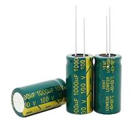 Accessoires électroniques Condensateurs 10pcs Condensateurs électrolytiques 1000uF 100V 100V1000UF 25V1000UF 18 * 30mm 18 * 35mm haute fréquence Condensateurs électrolytiques de ligne à faible impédan