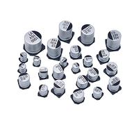 Accessoires électroniques Condensateurs 1UF ~ 1000UF 6.3V-50V 400Pcs 24Value SMD Kit d'assortiment de condensateurs électrolytiques en aluminium + boîte Appareils électroniques