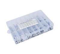 Accessoires électroniques Condensateurs 1UF ~ 1000UF 6.3V-50V 400Pcs 24Value SMD Kit d'assortiment de condensateurs électrolytiques en aluminium + boîte Appareils électroniques