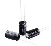 Accessoires électroniques Condensateurs 30 pcs/lot 25 v 1000 uf nouveau condensateur électrolytique en aluminium spécification: 10 * 17 for chargeur de véhicule électrique Appareils électroniques