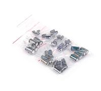 Accessoires électroniques Condensateurs 40 pièces 8 valeurs chaque 5 pièces condensateurs électrolytiques en aluminium Kit assorti 16 V 220 UF 470 UF 680 UF 1000 UF 1500 UF 2200 UF 3300 UF 4700 UF A