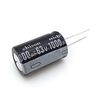 Accessoires électroniques Condensateurs 5 pièces/lot condensateur électrolytique en aluminium 63V/1000 UF 63V/1000UF condensateur électrolytique taille 16*25mm enfichable 63V 1000UF Appareils électron