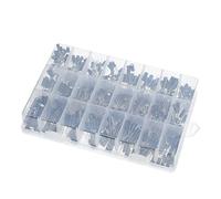 Accessoires électroniques Condensateurs 500 pcs/lot 0,1 UF-1000 UF 24 condensateurs électrolytiques en aluminium 16-50 V Condensateurs électrolytiques mixtes Kits assortis et boîtes de rangement Appar
