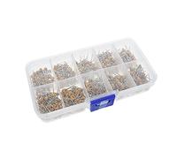 Accessoires électroniques Condensateurs 500 pcs/lot 10 valeurs * 50 pcs 0.1 uF-10 uF 50 V condensateurs céramiques multicouches Kit assorti assortiment avec boîte de rangement Appareils électroniques