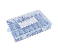 Accessoires électroniques Condensateurs 500 pièces/lot 0.1UF-1000UF 24 valeurs condensateurs électrolytiques en aluminium 16-50V mélange condensateur électrolytique kit assorti et boîte de rangement A