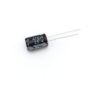 Accessoires électroniques Condensateurs 50pcs Condensateur électrolytique en aluminium 470uF 25V 8 * 12 Condensateur électrolytique 470 uf Appareils électroniques