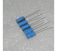 Accessoires électroniques Filtre Audio à Robe bleue 35v, 100uf/35V, condensateur électrolytique en aluminium, 6x11, 10 pièces Appareils électroniques
