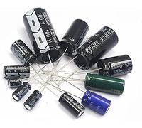Accessoires électroniques Kit condensateur 2-50 pièces 10V 16V 25V 35V 50V 63V 100V condensateurs électrolytiques en aluminium Appareils électroniques (Size : 6.3V1000uF 10PCS)