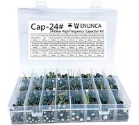 Accessoires électroniques Kit condensateur 24Value Kit condensateur 16V 25v 35V 50V 22uf 0.1uf 0.22uf 220uf 100uf 1000uf 2200uf 3300uf Condensateur électrolytique en aluminium 420pcs condensateurs App