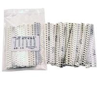 Accessoires électroniques Kit condensateur 320 pièces 720 pièces 2500 pièces 0603 0805 1206 Kit condensateur SMD Kit assorti 16/36/50 valeurs 10PF-22UF condensateurs Appareils électroniques