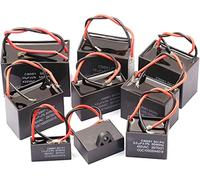 Accessoires électroniques Kit de condensateur 1 pièces CBB61 450V 1uF 1.2UF 1.5UF 2UF 2.5UF 3UF 4UF 5UF 6UF 7 8UF 10 12 14 18 20 25UF Condensateurs de condensateur de fonctionnement du moteur du venti
