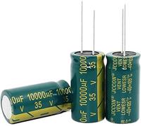 Accessoires électroniques Kit de condensateur 10 pcs-100 PCS/lot 35 V 10000 UF 18*35 MM condensateur électrolytique en aluminium haute fréquence 10000 uf 35 v condensateurs Appareils électroniques ( S