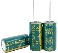 Accessoires électroniques Kit de condensateur 10 PCS-100 PCS/lot 35 V 6800 UF 18*35 MM haute fréquence basse impédance condensateur électrolytique en aluminium 6800 uf 35 v condensateurs Appareils éle