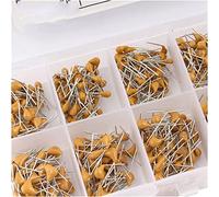 Accessoires électroniques Kit de condensateur 10 valeurs * 50 pièces 10pF ~ 680pF condensateur céramique multicouche/monolithique kit assorti avec boîte de rangement 10 20 30 47 100 200 condensateurs