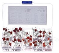 Accessoires électroniques Kit de condensateur 100 pièces 10 valeurs ensemble de condensateurs CBB Kit d'assortiment de condensateurs à film polyester métallisé 10nF ~ 470nF 22NF 47NF 100NF 0.47uf 0.1u