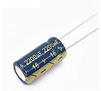 Accessoires électroniques Kit de condensateur 100 pièces/lot H202 2200uf16V faible ESR/impédance haute fréquence condensateur électrolytique en aluminium taille 10*20 16V 2200uf 20% condensateurs Appa