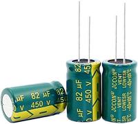 Accessoires électroniques Kit de condensateur 20 PCS-100 PCS/lot 450 V 82 UF 18*30 MM haute fréquence basse impédance condensateur électrolytique en aluminium 82 uf 450 v condensateurs Appareils élect