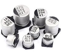 Accessoires électroniques kit de condensateur 20pcs condensateurs électrolytiques en aluminium 6.3V 10V 16V 25V 35V 50V 100V 10UF 22UF 33UF 47UF 100UF 220UF 330UF 470UF 6.3x5.4 6.3*7.7mm condensateurs
