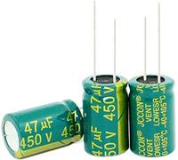 Accessoires électroniques Kit de condensateur 50 pcs ~ 500 pcs/lot 47 UF 450 V 450 V 47 UF condensateur électrolytique cristal haute fréquence 16mm X25mm condensateurs Appareils électroniques (Size :