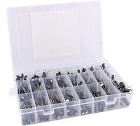 Accessoires électroniques Kit de condensateur 500 Pcs/lot 16 V-50 V 24 valeurs ensemble de condensateurs électrolytiques 0.1 UF-1000 UF mélanger des condensateurs électrolytiques kit assorti bricolage