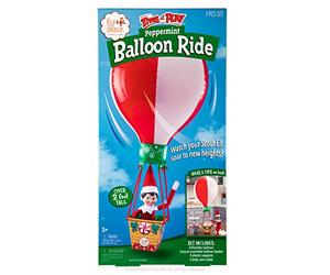 Accessoires Elf on the Shelf - Balade en ballon - Le kit d'accessoires comprend : ballon gonflable et panier robuste de plus de 0,6 m de haut avec 1,2 m de câble en sucre d'orge. Parfait pour les
