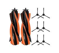 Accessoires en tissu de vadrouille de filtre de sac à poussière de brosse latérale de rouleau principal, compatibles avec Cecotec Conga X70, pièces d'aspirateur Robot(Set12-8pcs)