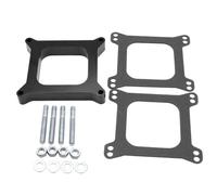 Accessoires Entretoise de carburateur phénolique de remplacement avec kit de vis de joint, entretoise de carburateur carrée à centre ouvert compatible avec Holley 4150/4160(1 Inch)