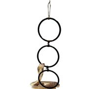 Accessoires Escalade Serpent - Anneaux Enrichissement PP, Décor Habitat Serpent Blé Amphibiens Reptiles | Jouet Balançoire Interactif Maison Intérieur Stimulation Mouvement Épanouissement