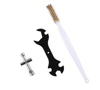 Accessoires et pièces pour imprimantes 3D 2 pièces imprimante 3D 5 en 1 clé multifonction brosse outil bricolage for bloc chauffant MK8 MK10
