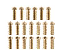 Accessoires et pièces pour imprimantes 3D 20 pièces buse en laiton 3D M6 buses de filetage 0.4mm M6 tête imprimée for pièces d'imprimante 3D à Filament 1.75mm