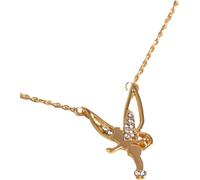 Accessoires Fée pour Femmes : Pendentif d'argent, Lunette de Lune, Necklace Tinkerbell, Bijoux