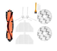 Accessoires for aspirateur robot, brosse latérale principale, filtre Hepa, sacs à poussière, chiffon de vadrouille, compatible avec la vidange autonettoyante Xiaomi Roidmi EVA SDJ06RM (Color : Set10