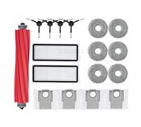 Accessoires for aspirateur, sac à poussière, brosse latérale principale, filtre HEPA, chiffons de rechange, compatibles avec Roborock Q, Revo MaxV(17 As shown-B)