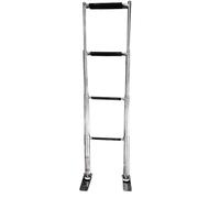 Accessoires for bateaux Échelle de bateau à 4 marches en acier inoxydable Échelle de bain télescopique en acier poli for yacht