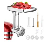Accessoires for broyeur alimentaire en métal compatibles avec les mélangeurs sur socle KitchenAid Chef et Cuisinart série SM-50. Hachoirs à viande, trucs à saucisses