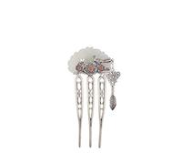 Accessoires for cheveux, bâtons de cheveux vintage, peigne à cheveux en jade, fourchettes à cheveux en argent S925, épingle à cheveux, tourtereaux ornés Ruyi, bâtons de cheveux avec pompon, bijoux for