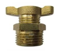 Accessoires for compresseur d'air Pompe à air silencieuse et gratuite, petite vanne de vidange entièrement en cuivre, bouchon vis sortie des eaux usées(WHITE)
